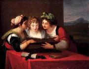Angelica Kauffmann Three singers Spain oil painting artist